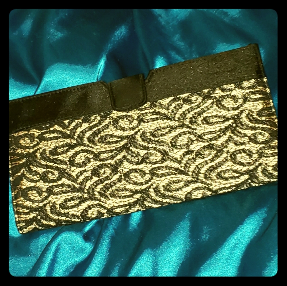 Satin Embroidery Clutch